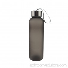 Minch Lanyard Scrub Leakproof Sport Outdoor Water Bottle 600ML ,White Easy to Carry Plastic Bottle